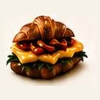 Croissant cu omletă