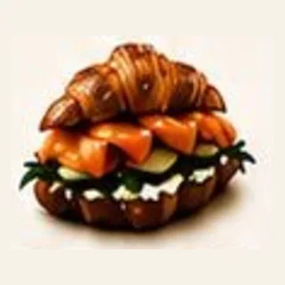 Croissant cu somon